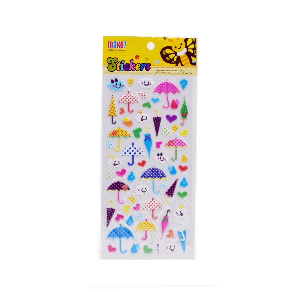 Puffy Stickers Umbrella
