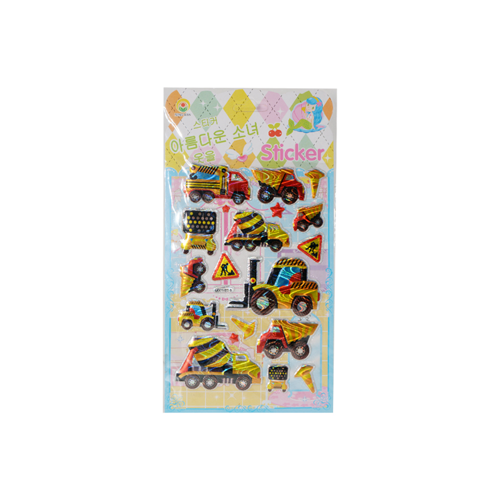 Vehicle Puffy Stickers Mx1 034