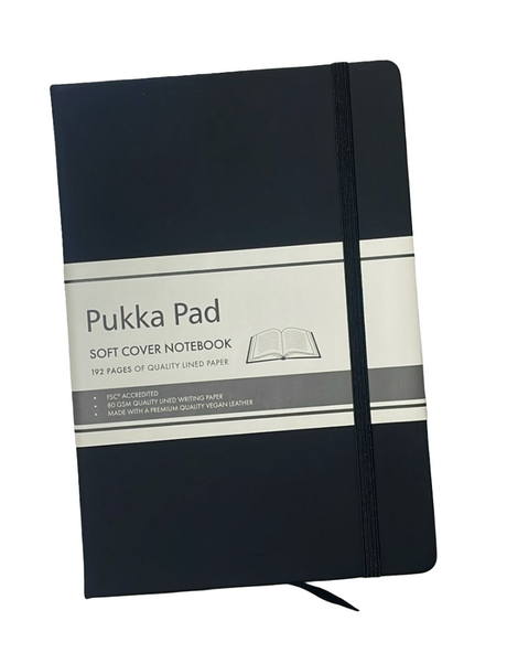 A5 Elasticated Case Bound Notebook – Soft Cover, Ruled