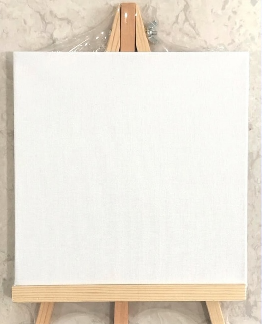 Canvas 20 x 20 cm with Easel – Art Painting Canvas Set