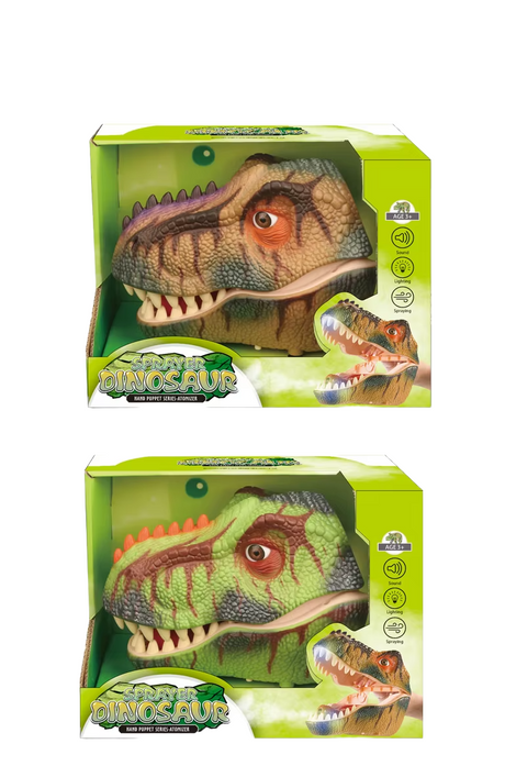 Dinosaur Puppet Toy with Spraying Feature Sound & Light Assorted Designs