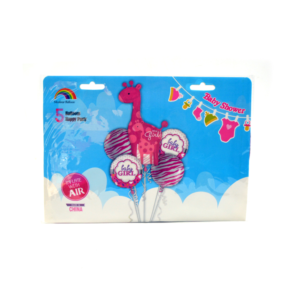 Baby Girl Helium Balloon Set