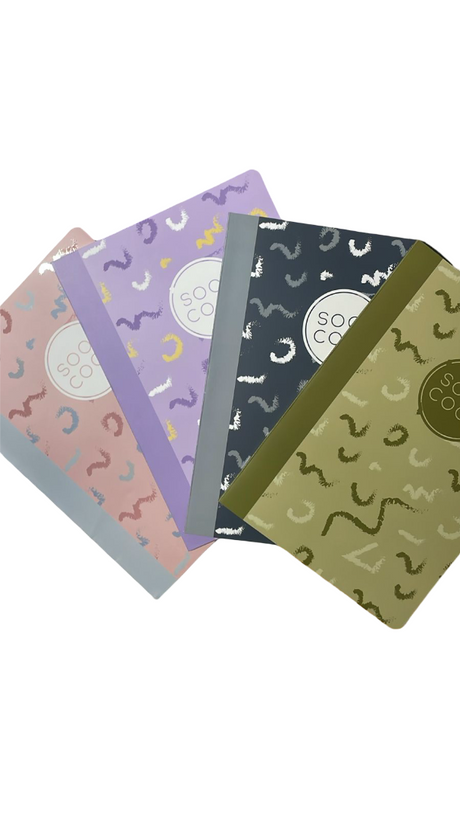 A4 Exercise Book – 40 Sheets, 70 GSM, Lined – Soocool Design