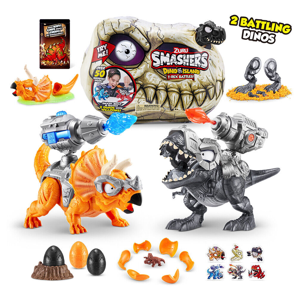 Smashers Dino Island S1 T-Rex Battle Playset
