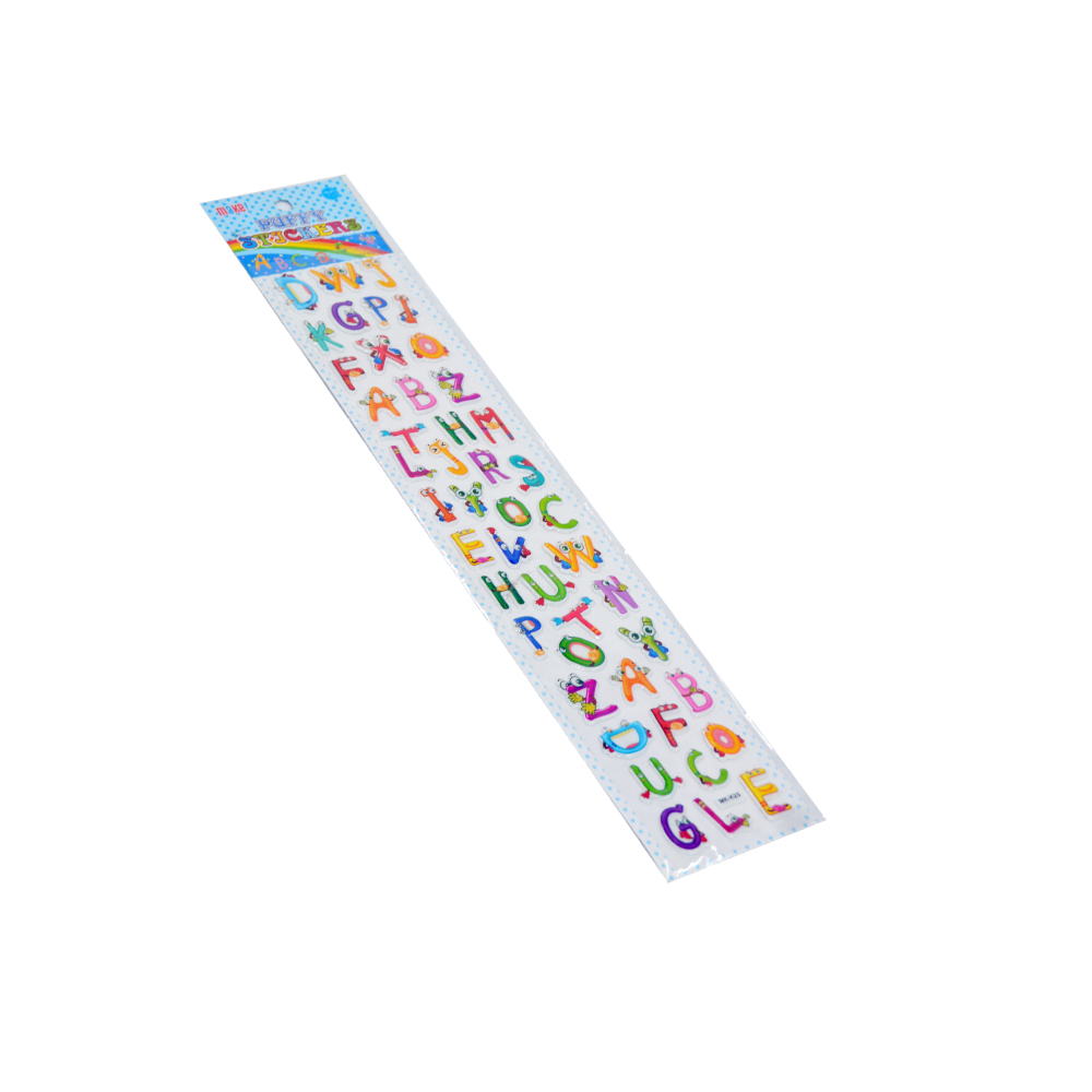 Alphabet Puffy Stickers Style