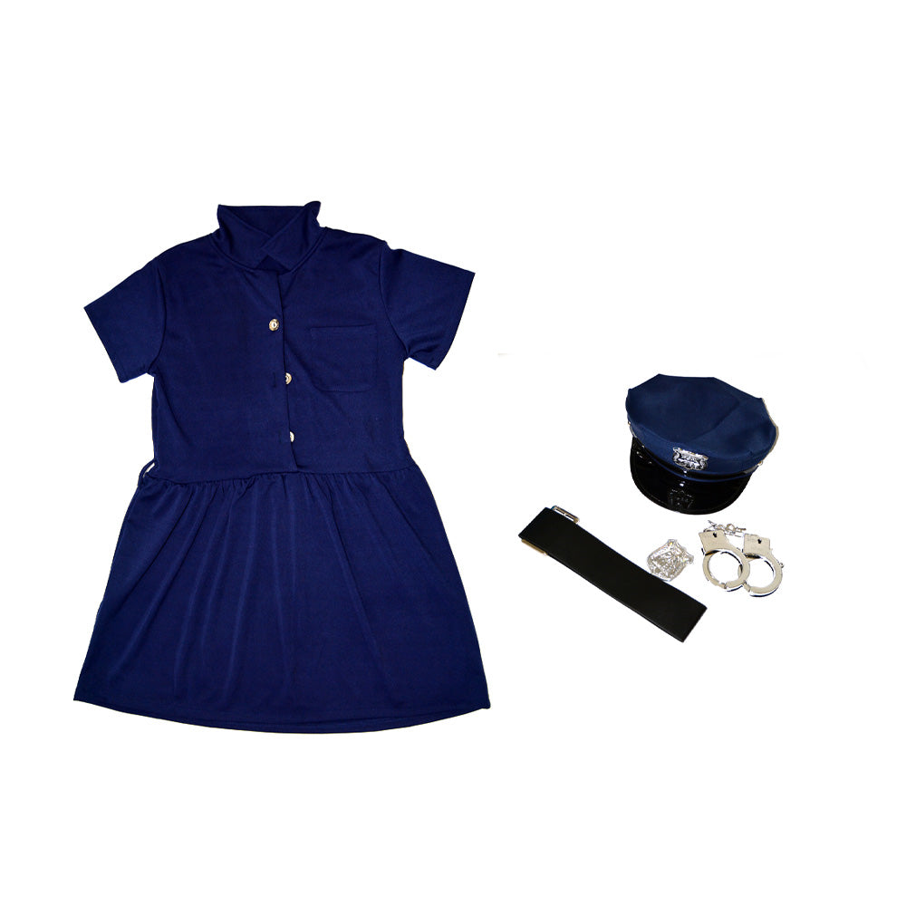 Links to US POLICE GIRL COSTUME WITH HANDCUFFS SMALL SIZE  by