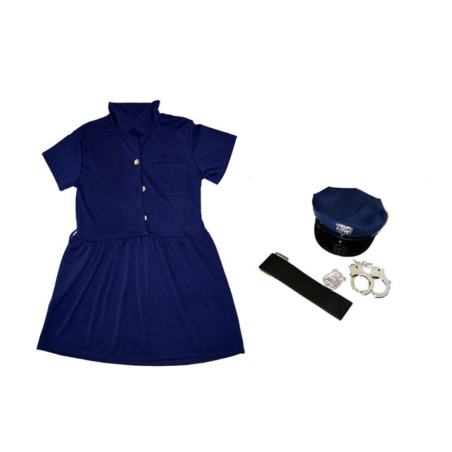 Links to US POLICE GIRL COSTUME WITH HANDCUFFS SMALL SIZE  by