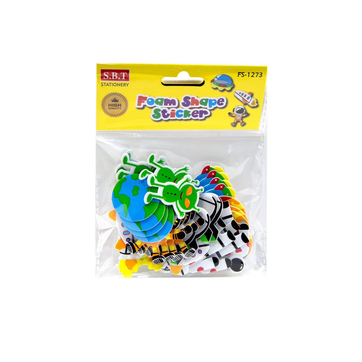 Space Foam Shape Stickers