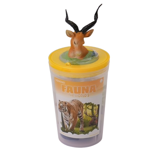 Fauna Plastic Animal Figures Bucket – Kids Animal Play Set