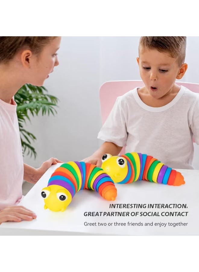 Sotnof Caterpillar Slug Bath Toy with Sound – Multicolor