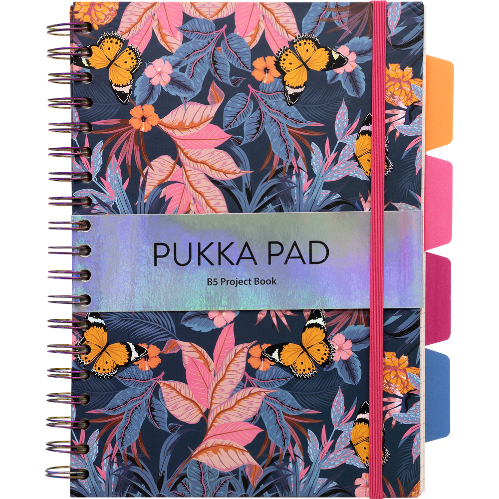 Pukka Pads B5 Bloom Project Book - Assorted (B5, 3-Pack Bulk)