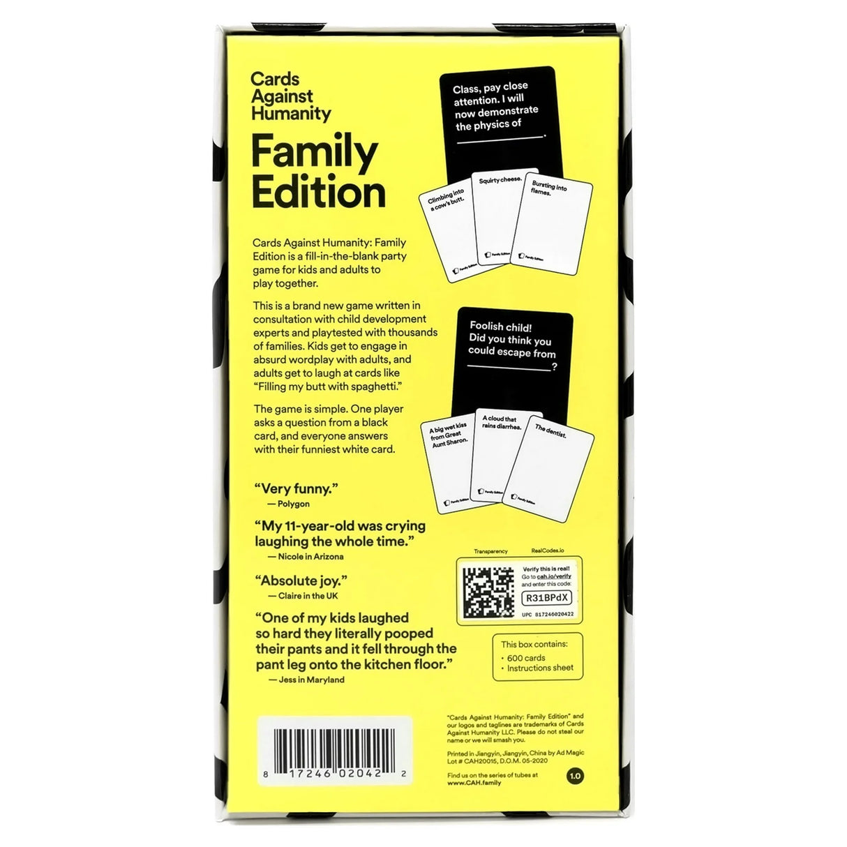 Cards Against Humanity: Family Edition