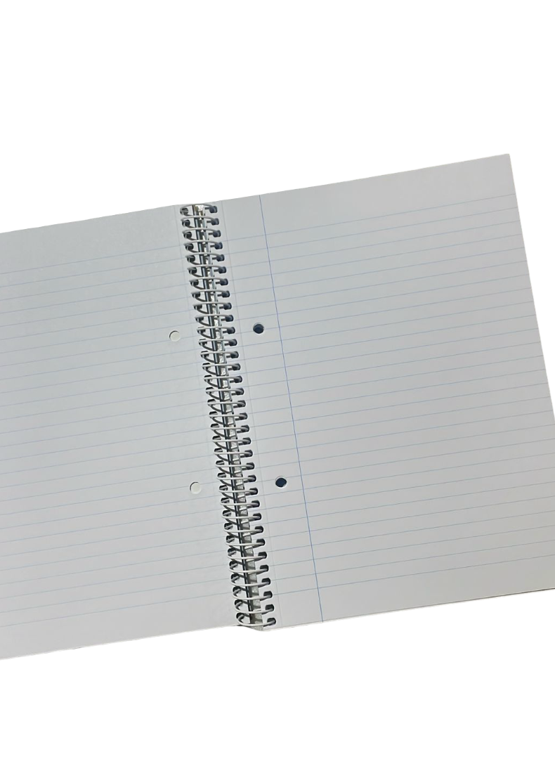 A5 Hardcover Spiral Notebook – 80 Sheets, 90 GSM, Lined – Hearts Design