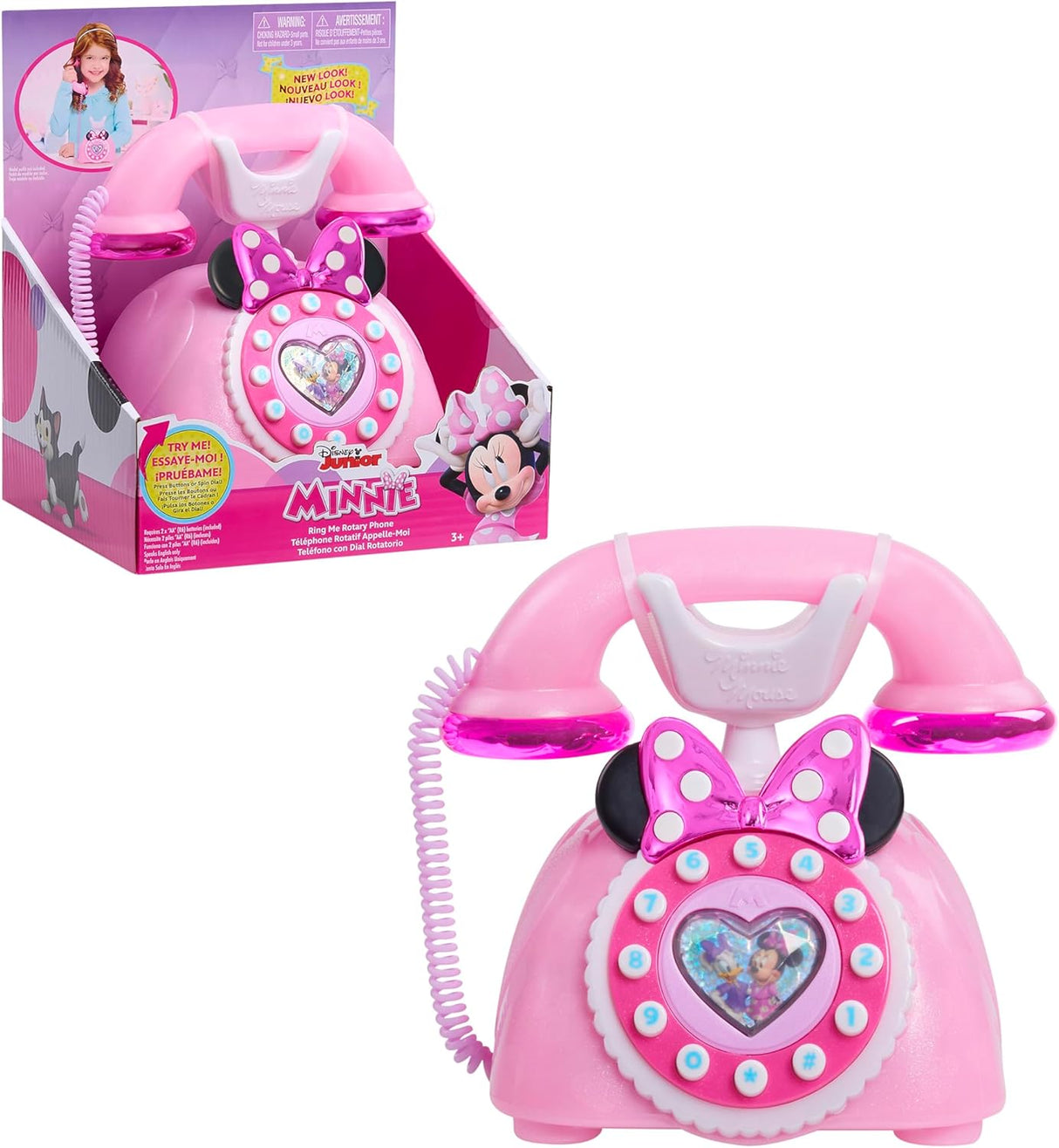 Disney Junior Minnie Mouse Ring Me Rotary Phone
