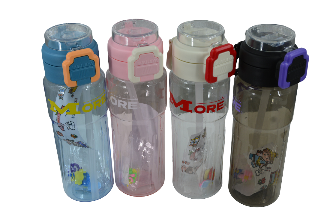 Sports Plastic Water Bottle (Assorted Designs, Sold as Single)
