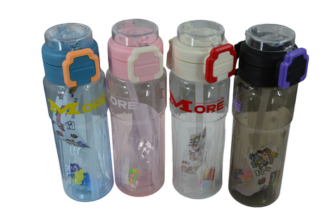 Sports Plastic Water Bottle (Assorted Designs, Sold as Single)