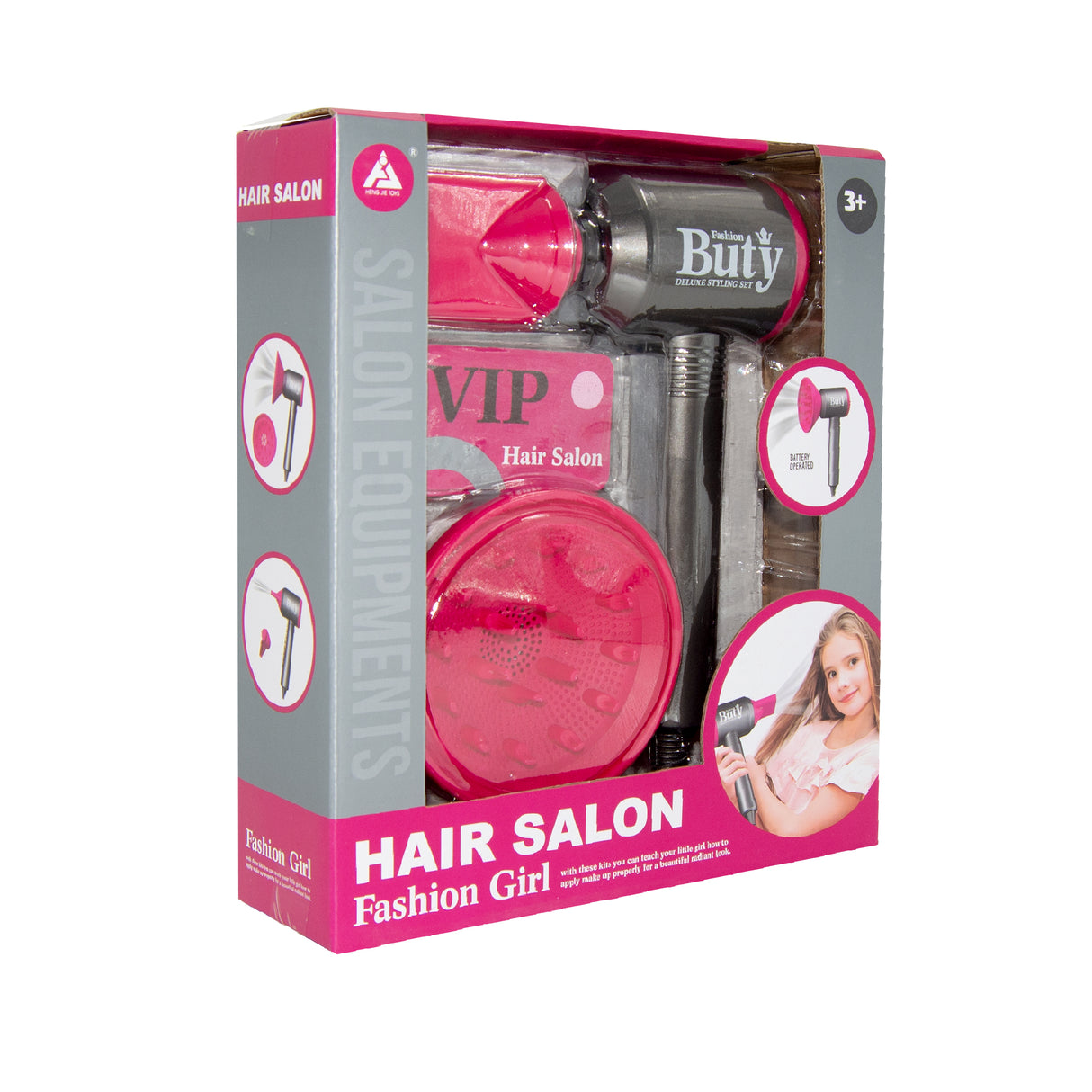 Links to PRETEND PLAY HAIR DRYER & HAIR STRAIGHTENER SET by