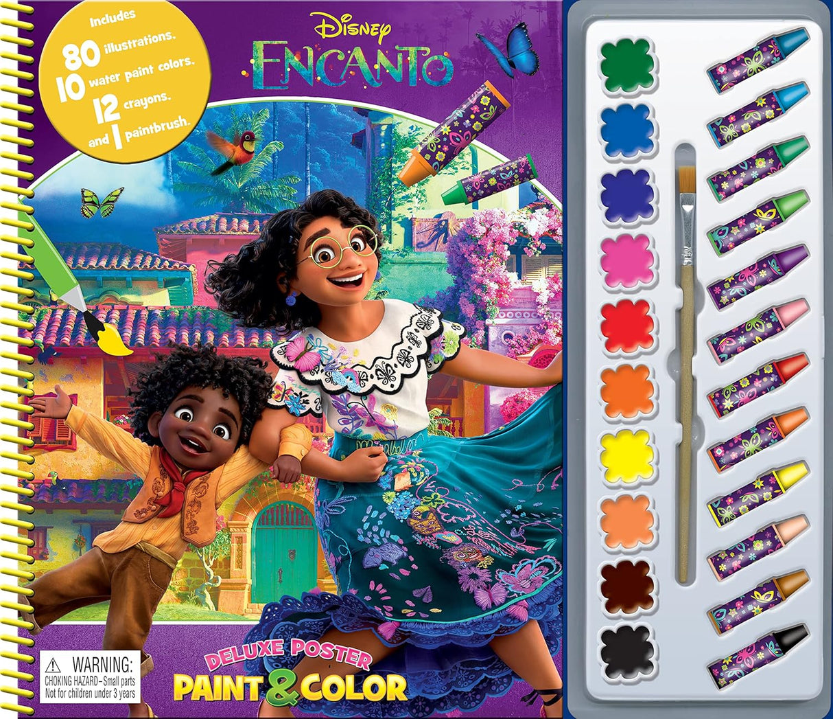 Disney Encanto Deluxe Poster Paint & Color - Colouring Book for Kids
