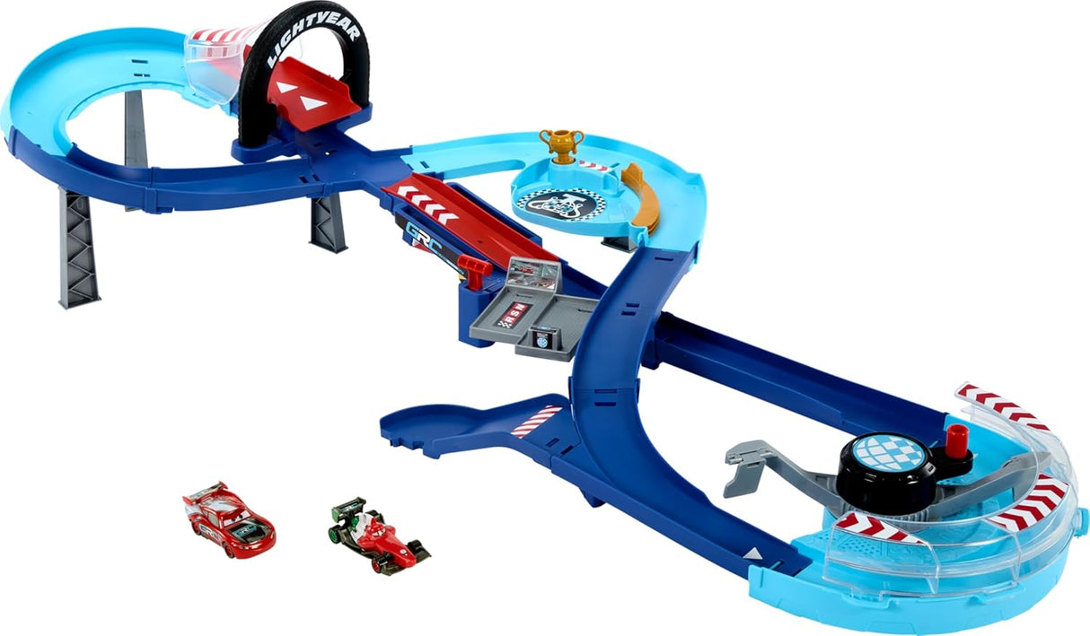 Links to Disney Pixar Cars GRC Jumping Raceway Track Set by