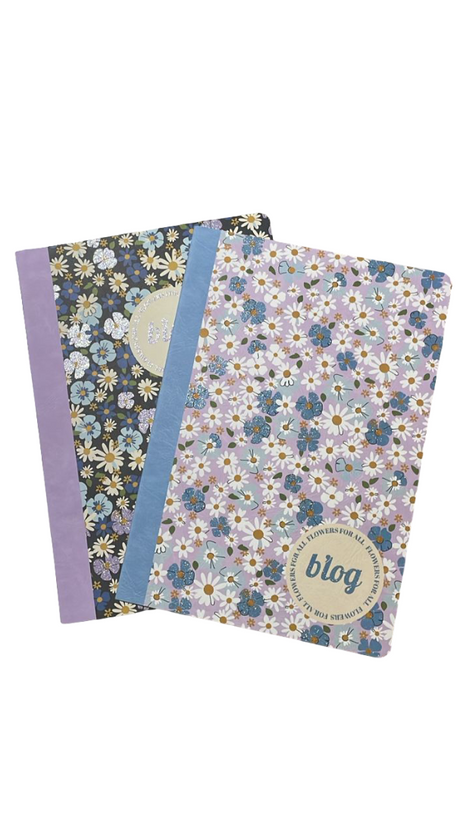 A4 Exercise Book – 48 Sheets, 90 GSM, Lined – Flowers Design