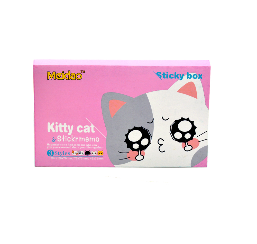 Kitty Cat Meidao Sticker Memo Pad