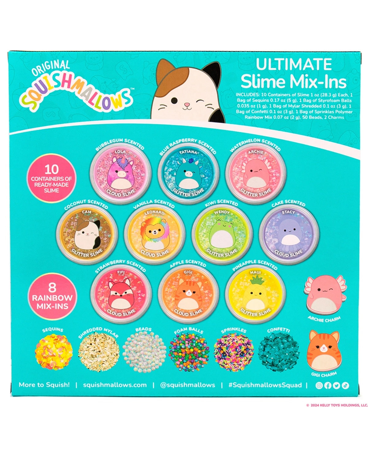 SQUISHMALLOWS Original Ultimate Slime Mix-Ins 10-Pack