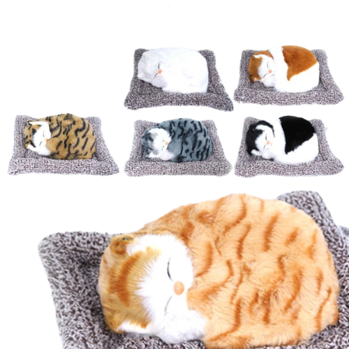 Sleeping Cat Plush Toy Assorted