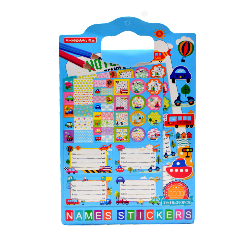 Name Tag Stickers 290 Pcs
