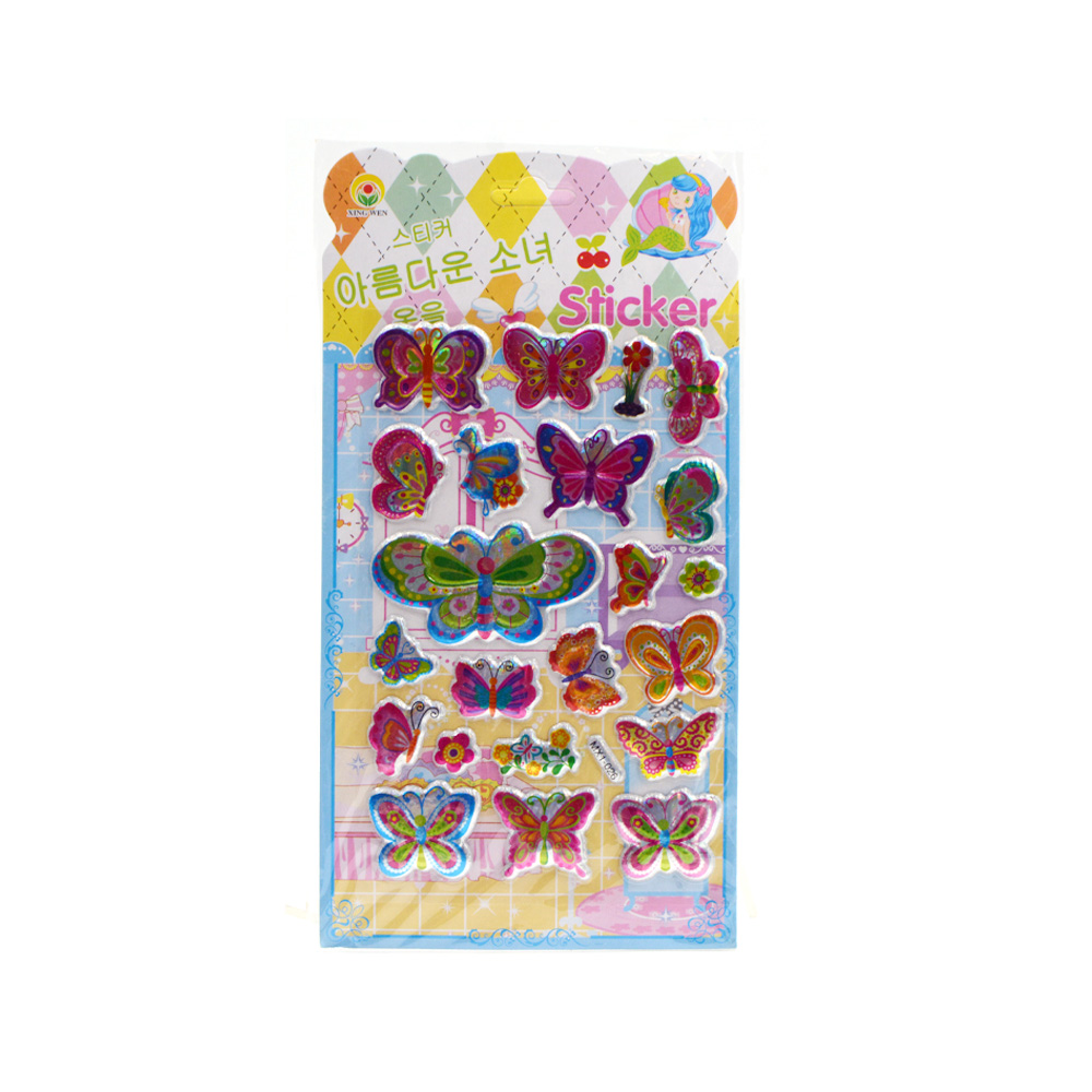 Butterfly Puffy Stickers Assorted Style