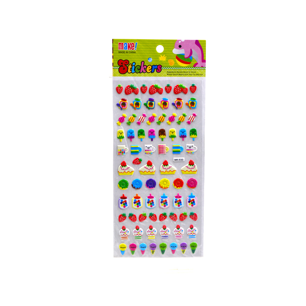 Puffy Stickers Fruits
