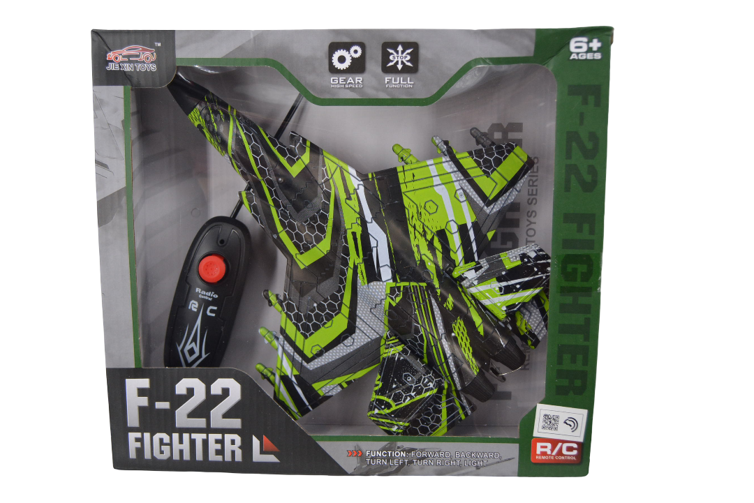 Remote-controlled (RC) airplane toy