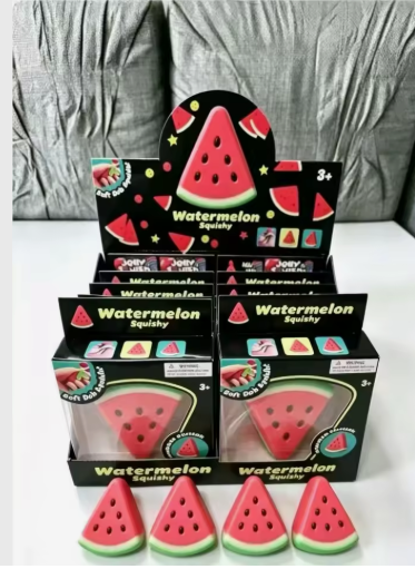 Funny Simulation Watermelon Squishy Toy – Slow Rising Stress Relief Squeeze Toy