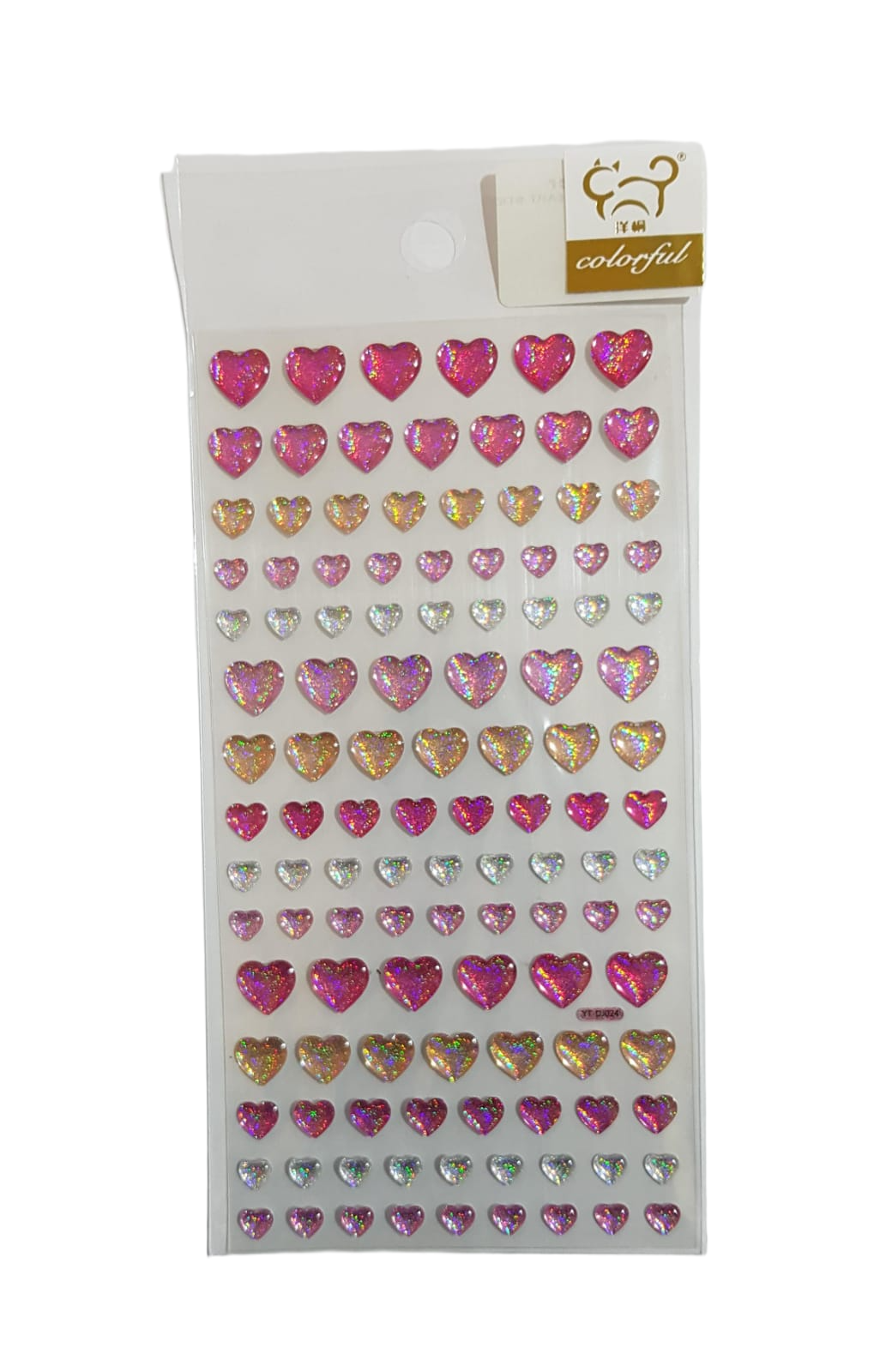 Glitter Resin Heart Sticker