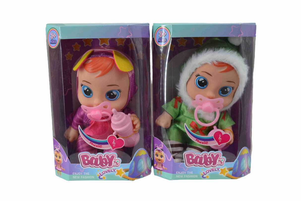 Cry Babies Dolls Set - (Assorted Colors, Sold As Single)