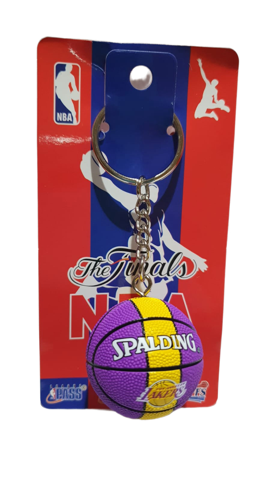 Links to SPALDING Los Angeles Lakers Keychain by