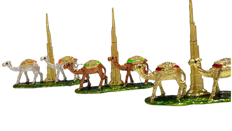 Burj Khalifa Metal with Camel 2 pcs
