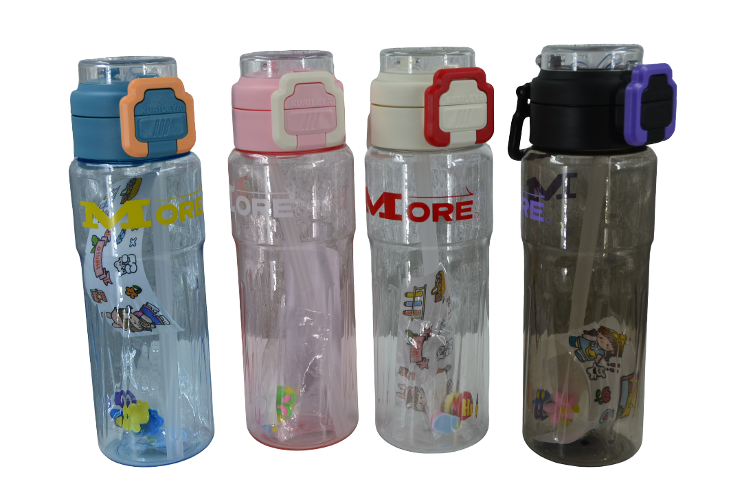 Sports Plastic Water Bottle (Assorted Designs, Sold as Single)
