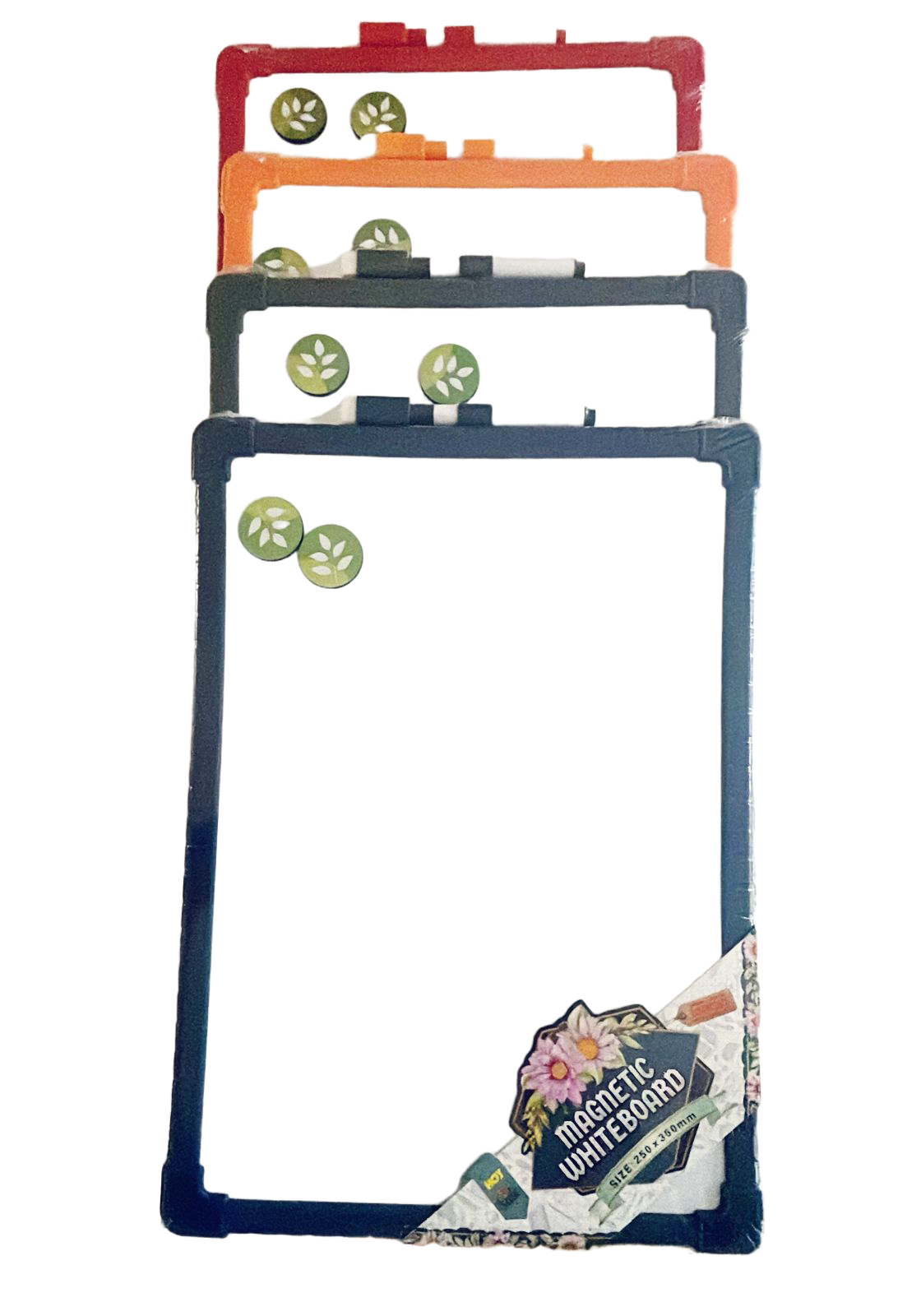 Magnetic Whiteboard with Pen 4 Assorted (Price Per Piece)