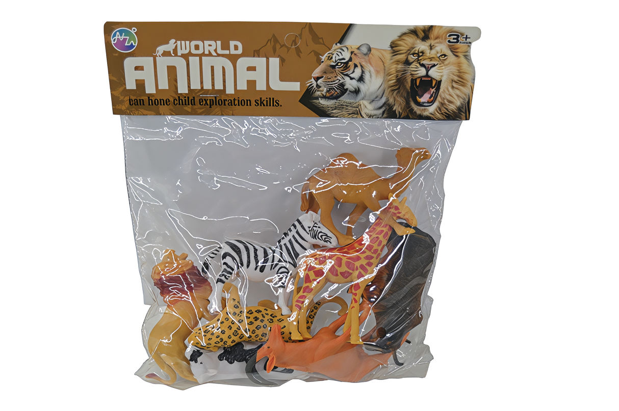 Wild Animal Plastic Figure 8 pcs