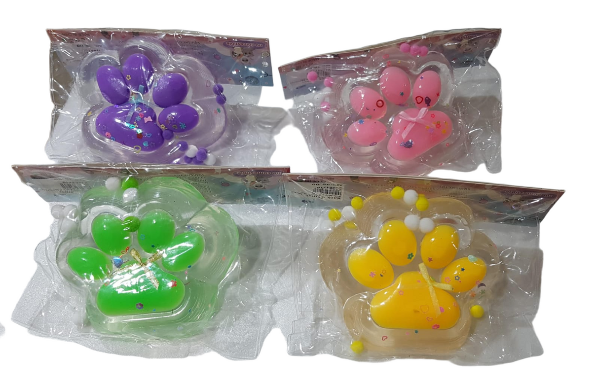 Squishy Paw 4 Assorted Large with Light