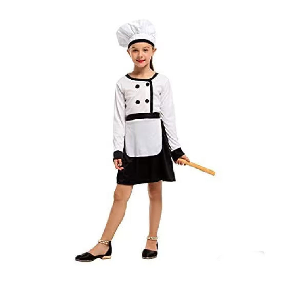 Links to CHEF COSTUME FOR GIRL SIZE M 110 CM  by