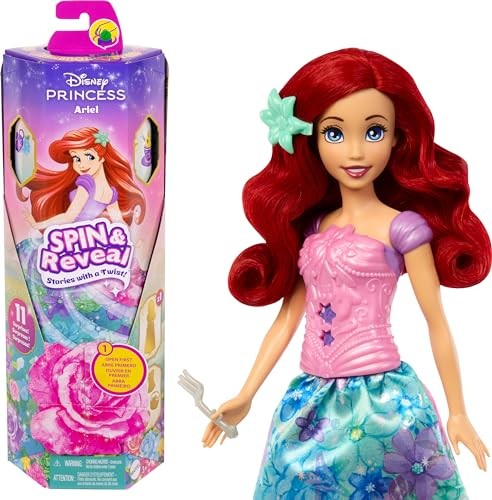 Links to Disney Princess Spin & Reveal Ariel Fashion Doll Set by