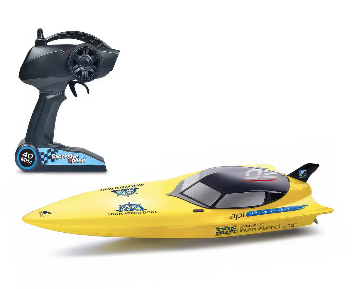 CRUEL High-Speed 2.4GHz RC Racing Boat 74cm with Lights