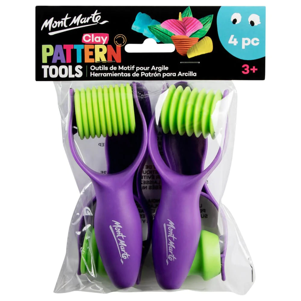 Mont Marte Clay Pattern Tool Set 4Pc