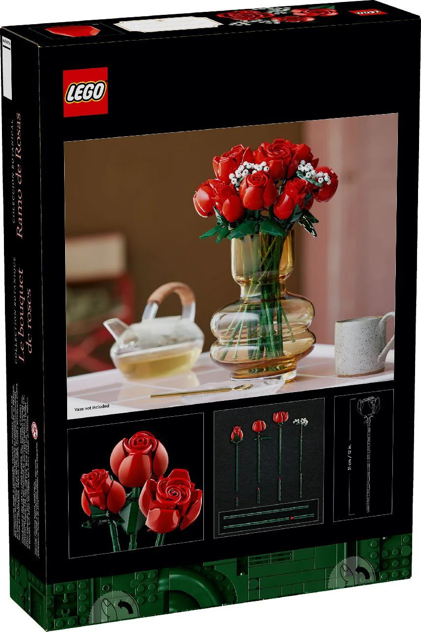 LEGO Botanicals Bouquet of Roses 10328 Building Kit 822 Pieces