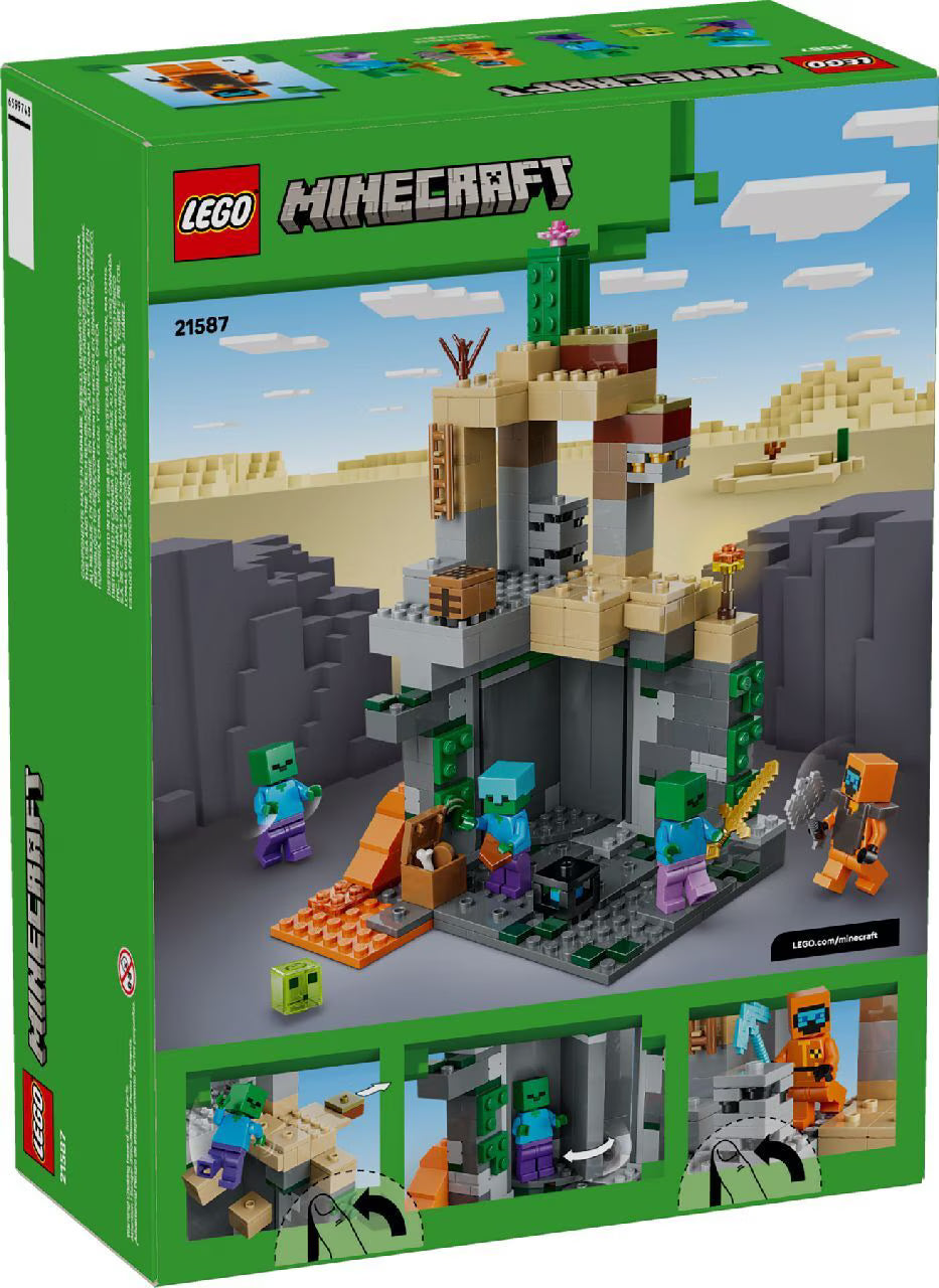 LEGO Minecraft Zombie Dungeon 21587 Building Kit 284 Pieces