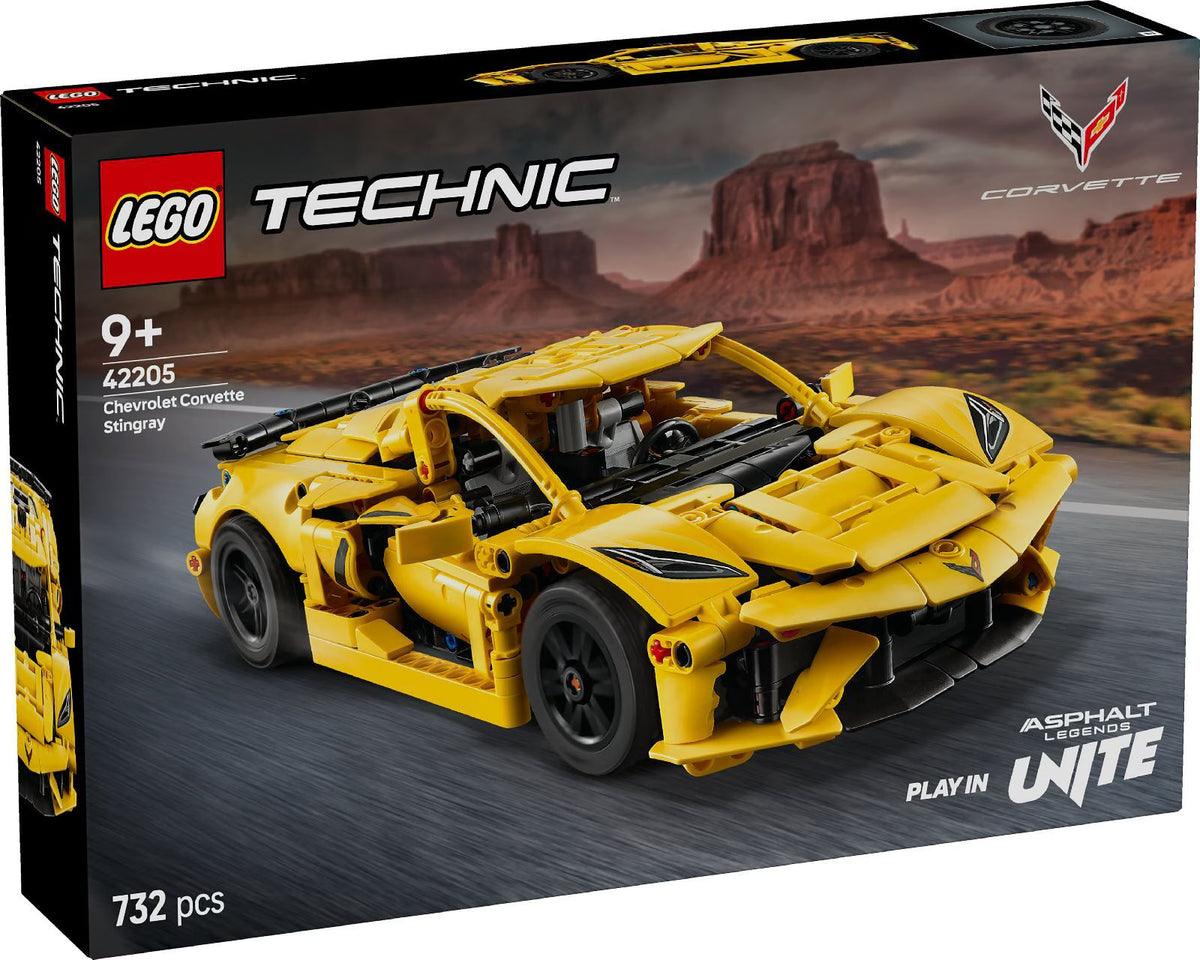LEGO Technic Chevrolet Corvette Stingray 42205 Building Kit 732 Pieces