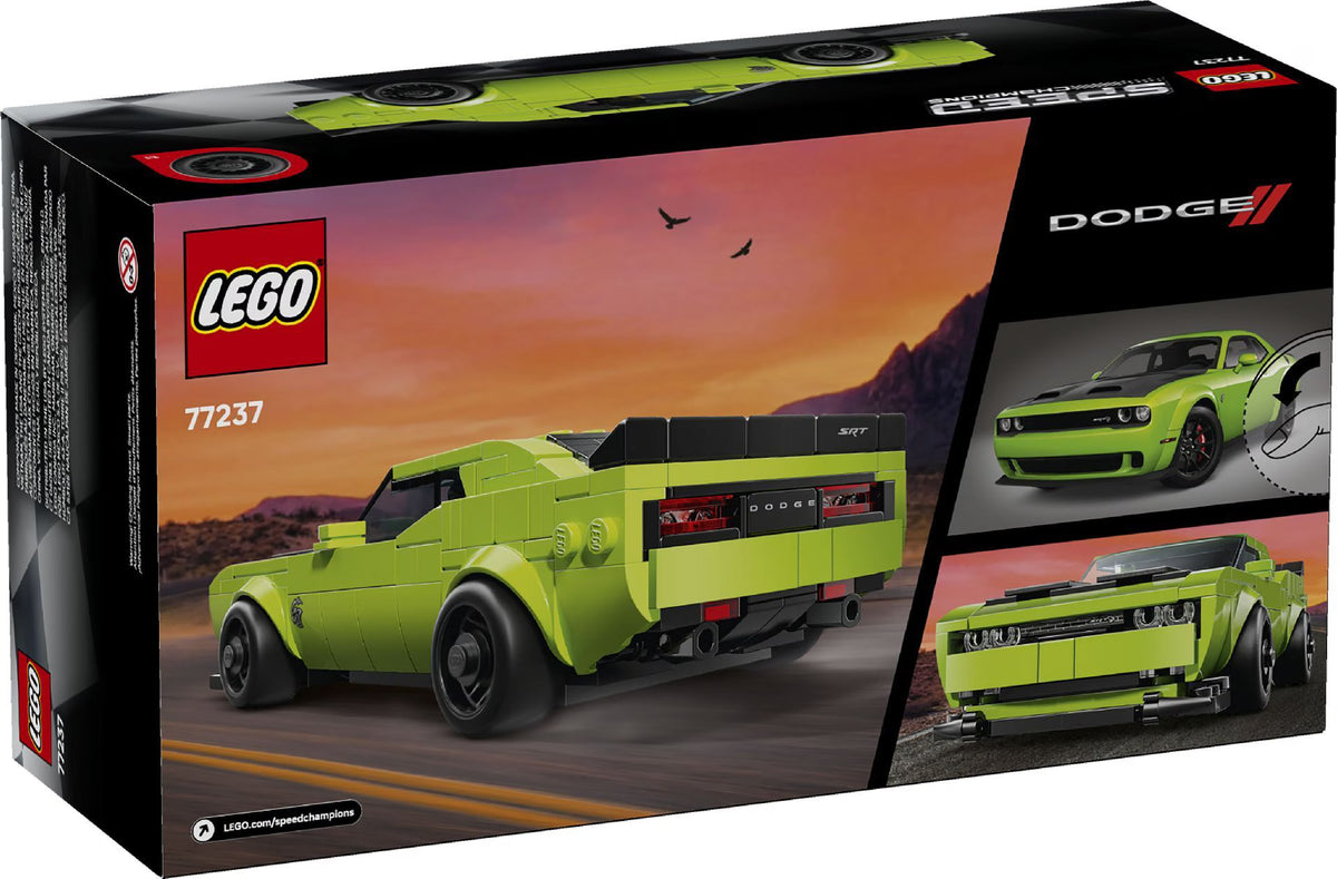 LEGO Speed Champions Dodge Challenger SRT Hellcat Sports Car 77237 Building Kit 390 Pieces