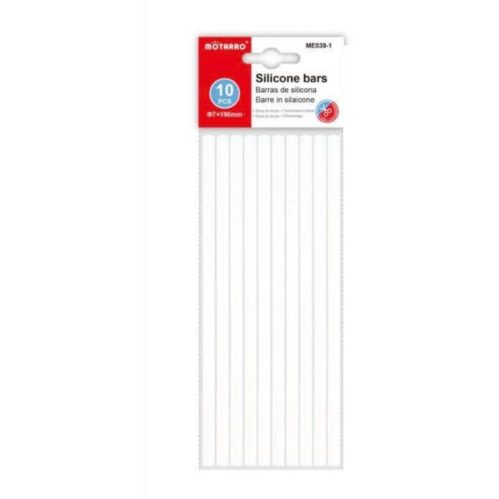 Motarro Spare Silicone Rods 7x190mm set of 10 pieces for replacements and repairs