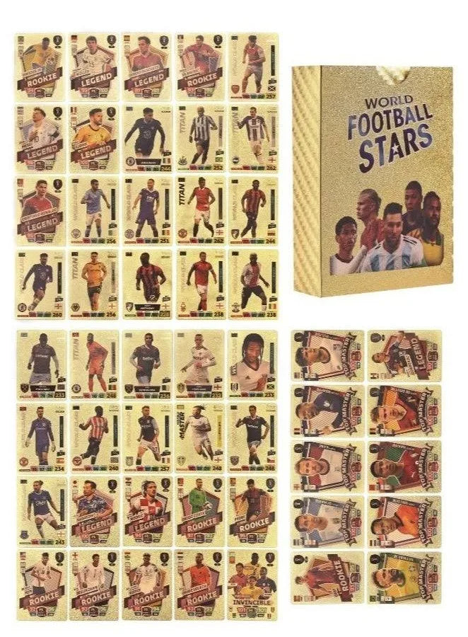 Football Stars Playing Cards Gold Edition Soccer Card Game
